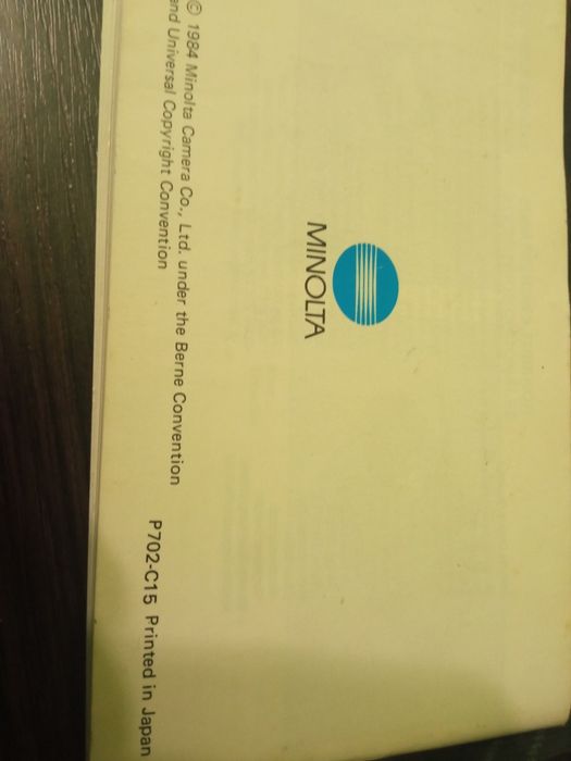 Фотоаппарат MINOLTA AF-E 1984 год