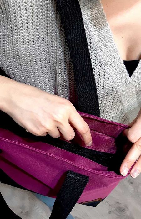 Torba wodoodporna, shopperka, na co dzień, pomieści A4