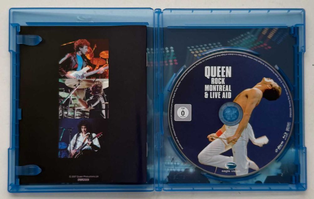 Blu-Ray_ QUEEN Rock Montreal & Live Aid. Como novo.