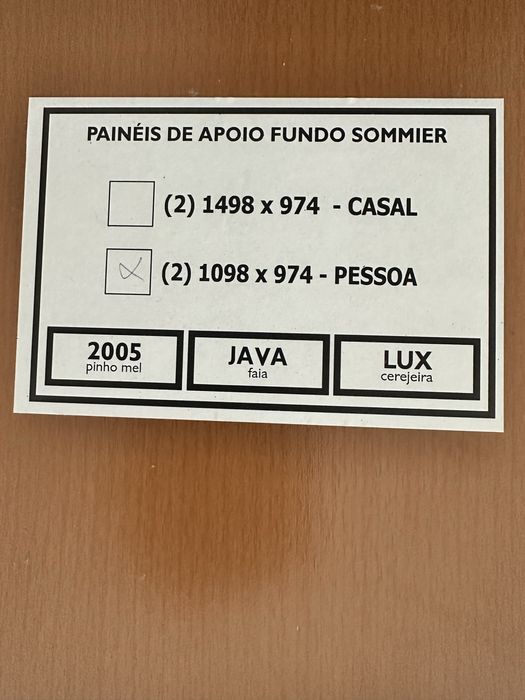 Cama solteiro madeira cor cerejeira!