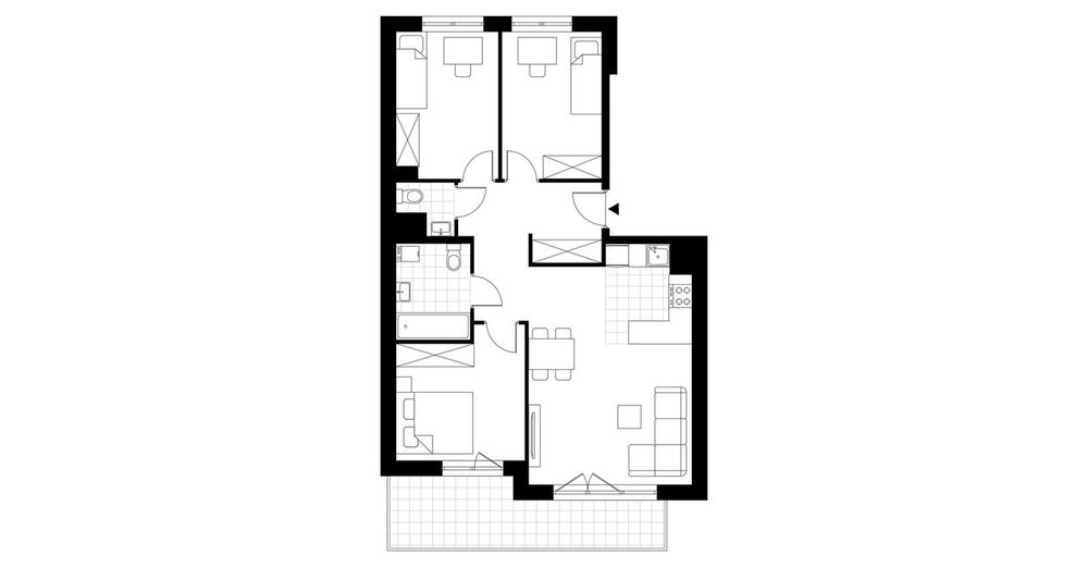 4-pokojowe mieszkanie 70m2 + balkon Bez Prowizji