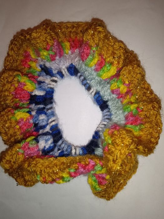 Gumki do włosów Scrunchie na szydełku. Frotki.Nowe.