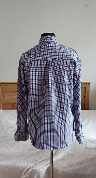 Bawełniana koszula w kratę, z kołnierzem, M, 39-40, bygert