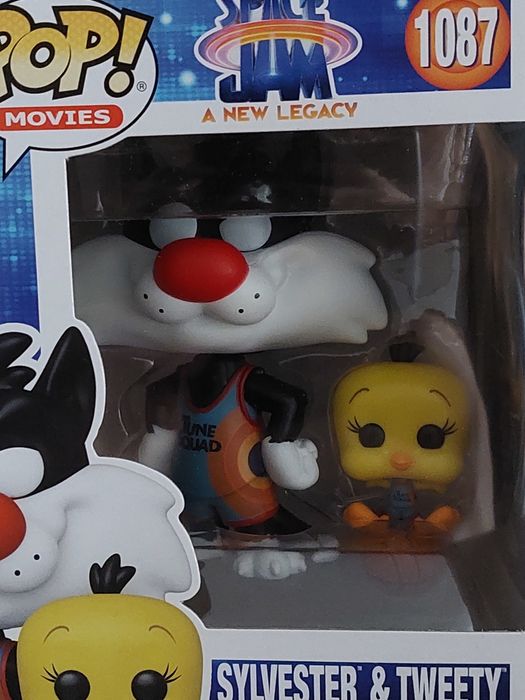 Space Jam funko pop lola, silvestre, tweety, bugs bunny e daffy duck