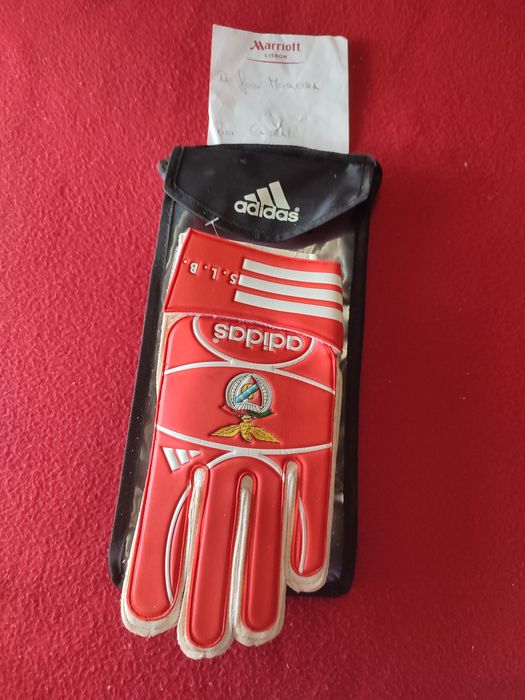 Camisola Benfica Adidas Autografada + Luvas GR Autografadas (José Moreira) – 2002/2003