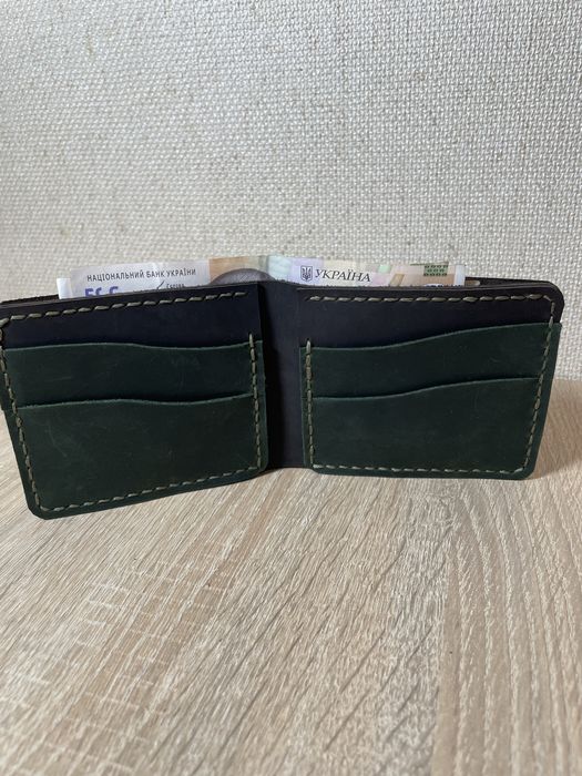 Класичний шкіряний гаманець , ручна робота