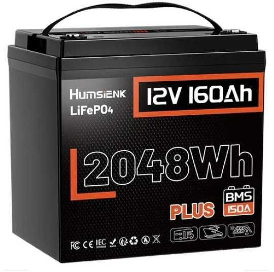 Акумулятор Humsienk BMS LiFePO4 12V/160Ah 150A для для резервного живлення Інвертор Комплект