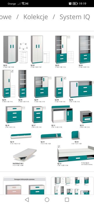 Meble młodzieżowe Mobi IQ