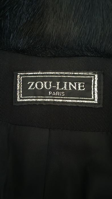 Blazer casaco com pelo marca francesa