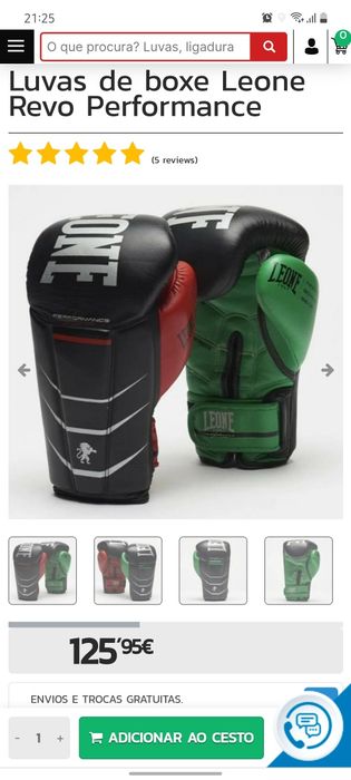 Luvas leone full performance 14oz