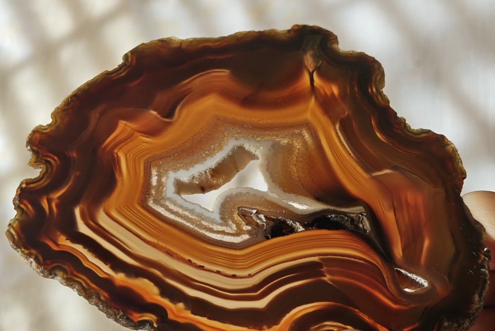 Naturalny Plaster Agatu z Geodą – świetny stan