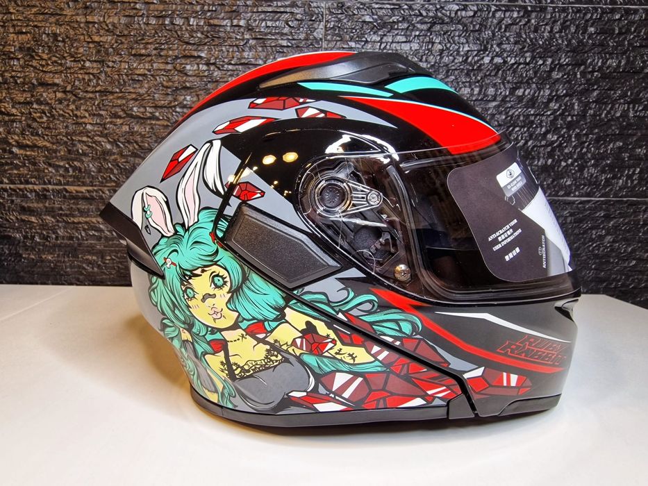 [Novo] CAPACETE Modular Viseira Dupla Coelho