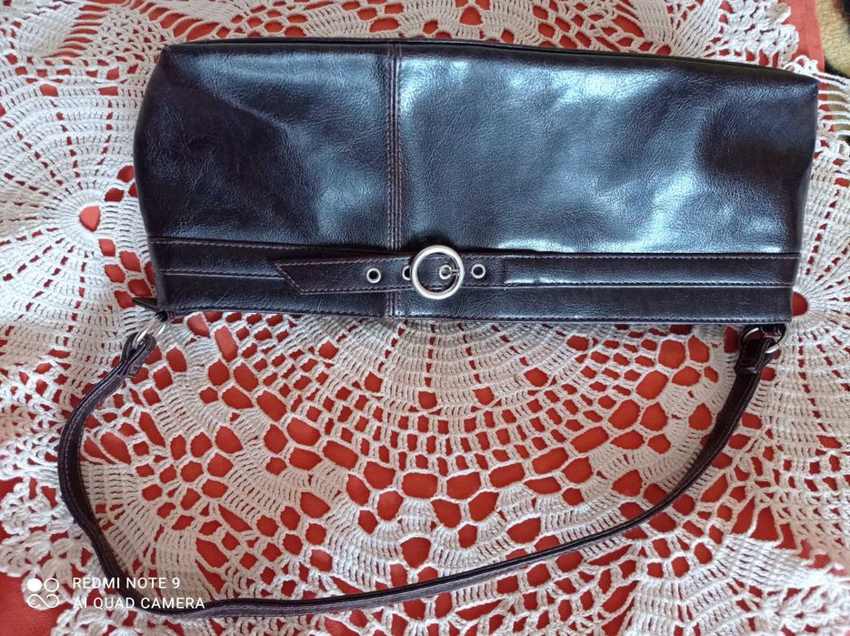 Torebka ciemnobrązowa, "jamnik"