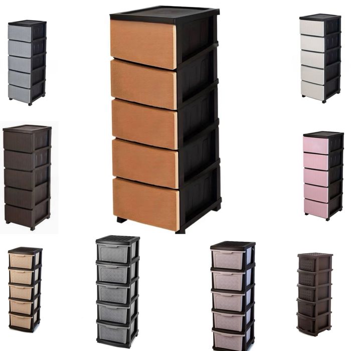 Комод пластиковий  на 5 ярусів