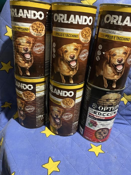 Різний вибір кормів для собак