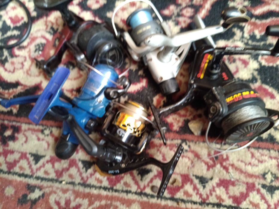 kołowrotki wędkarskie 5 sztuk