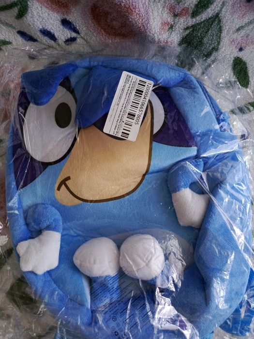 Bluey niebieski pluszowy plecak Nowy