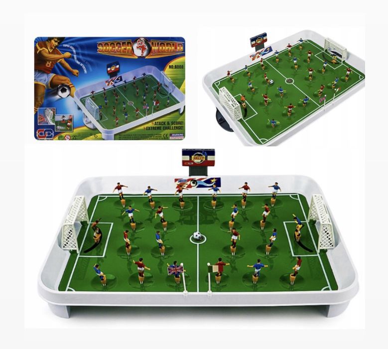 Piłkarzyki sprężynowe gra piłka nożna