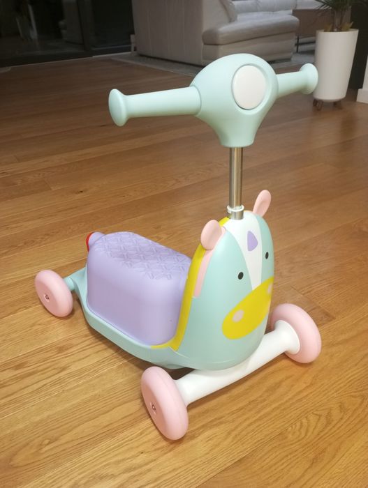 Hulajnoga jeździk pchacz 3w1 skip hop zoo unicorn jednorożec 12+