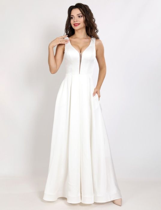 на весілля, розпис , випускний / Сукня вечірня / біла сукня