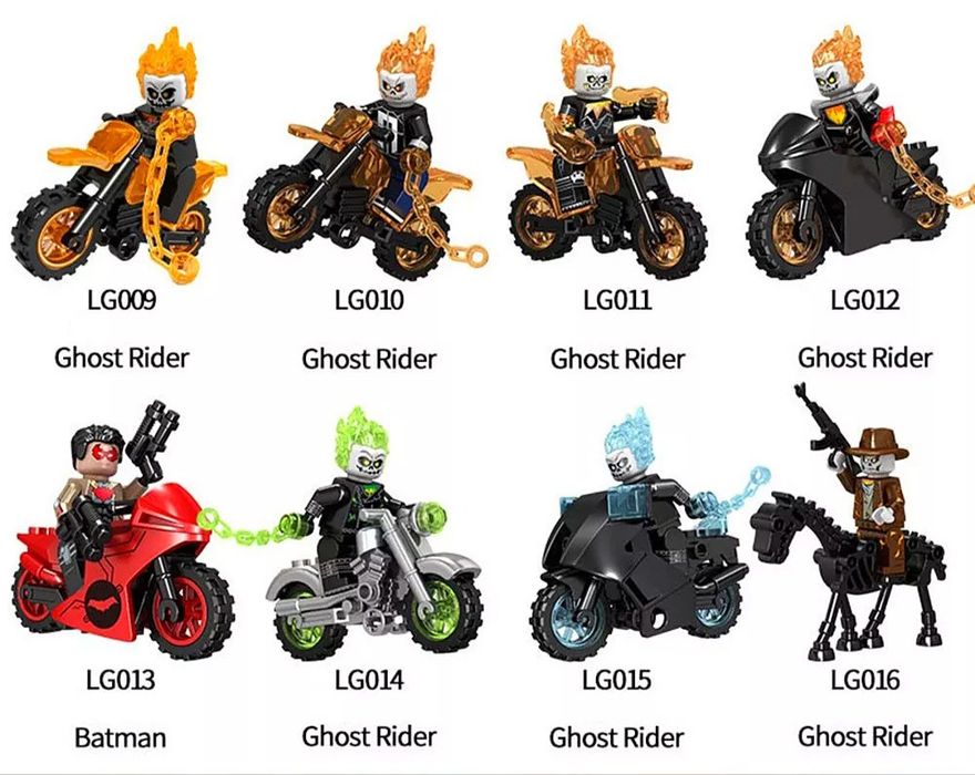 Фигурки Лего Among Us, DISNEY, СИМПСОНЫ, ZOMBIE, Животные, Кальмары