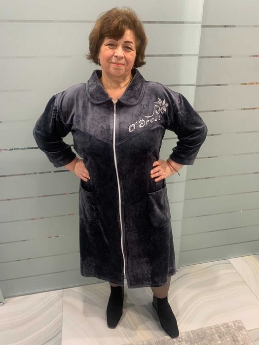 Халат велюровий. Великі розміри