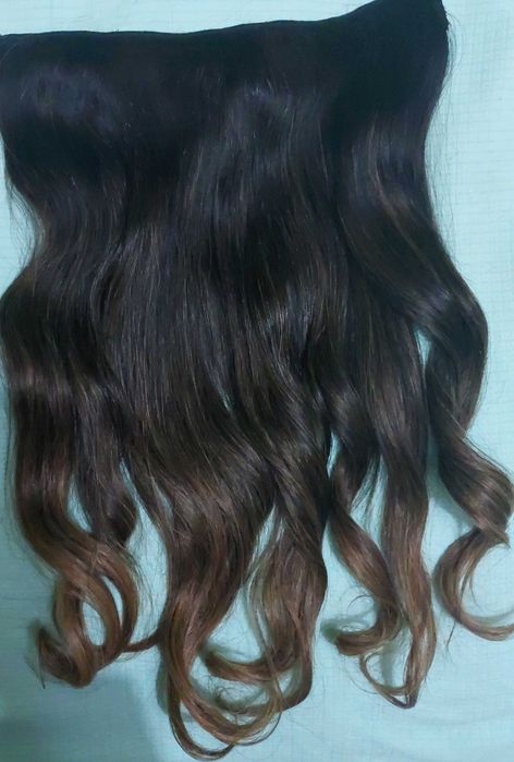 APLIQUE DE TIC-TAC, CABELO HUMANO BRASILEIRO COM OMBRE HAIR