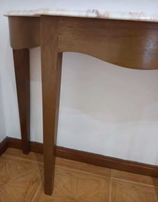 Móvel consola com pedra mármore