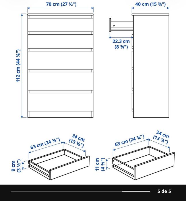 Cómoda Kullen ikea