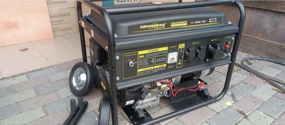 Бензиновий / газ генератор GRANDFAR 6500W 4-х тактний