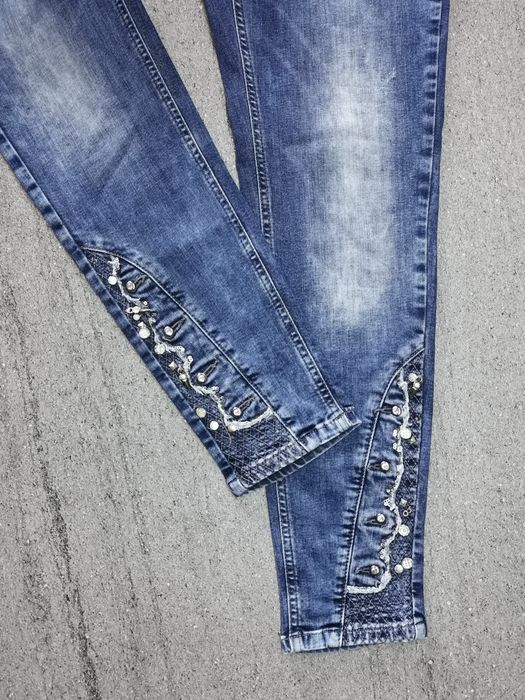 TREDY Jeans Denim Przecierane 36/38