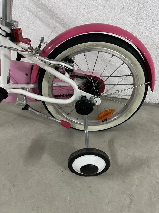 Bicicleta menina rosa Decatlhon