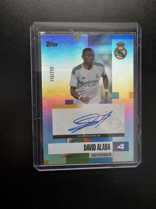 David Alaba Autograf Team set Real Madryt Topps