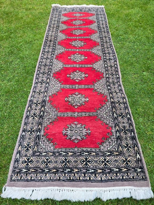 Buchara - Piękny chodnik wełniany- Rękodzieło - 84 x 250 cm