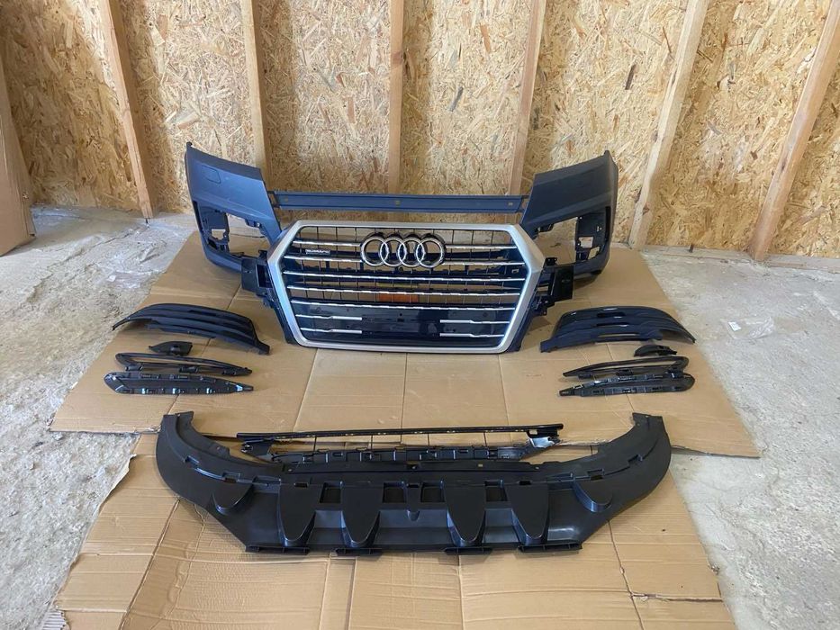 Audi Q7 Бампер в сборе S-Line 2016-2019 4M0-807-065-F-GRU