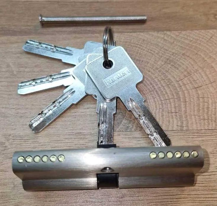 Циліндр серцевина личинка дверного замка Henten DCK80-004 (K40/K40)-SN