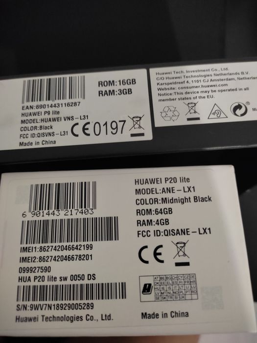 Selling Huawei P20 Lite + P9 Lite, Fully Functional64171290609411123