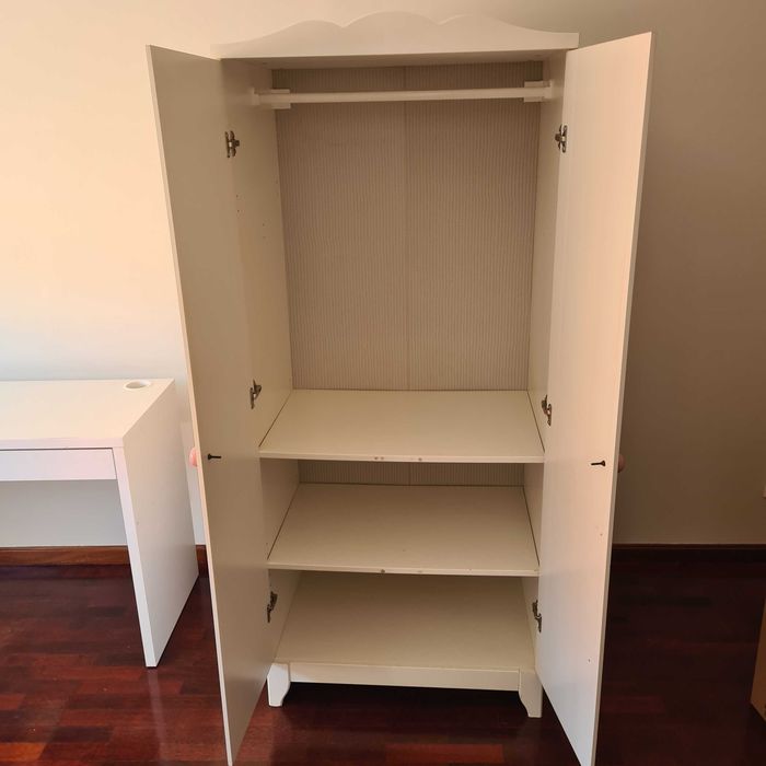 Roupeiro IKEA branco - 2 portas - 174/75/50 cm