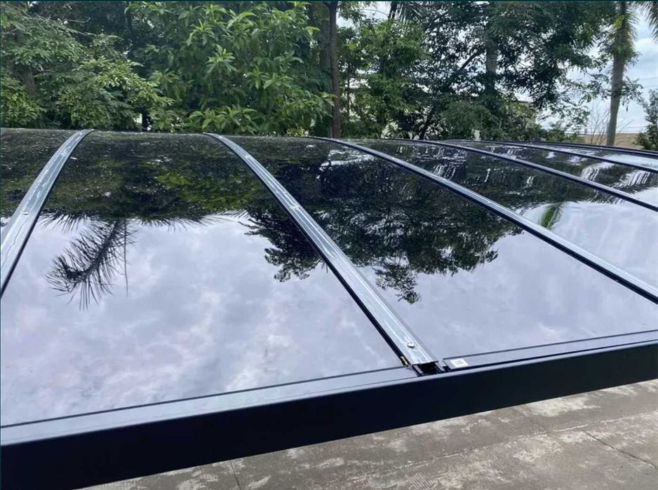 Wiata samochodowa garażowa 3x5,5 m Carport aluminium na jeden samochód
