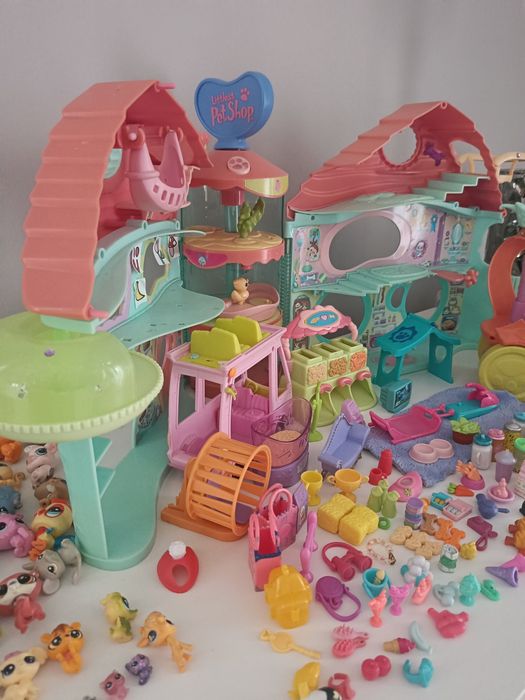 Zestaw lps figurki 126 szt , akcesoria,domek