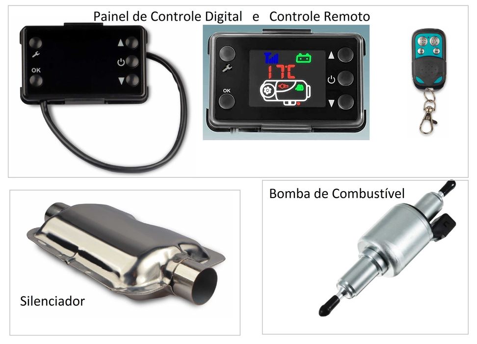Aquecedor de Ar Diesel 12V 5KW