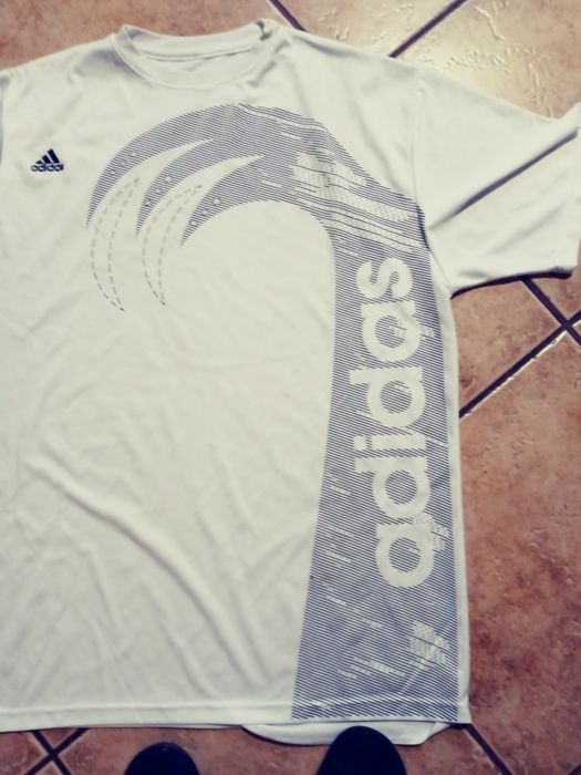 Koszulka meska biala XL Adidas sportowa