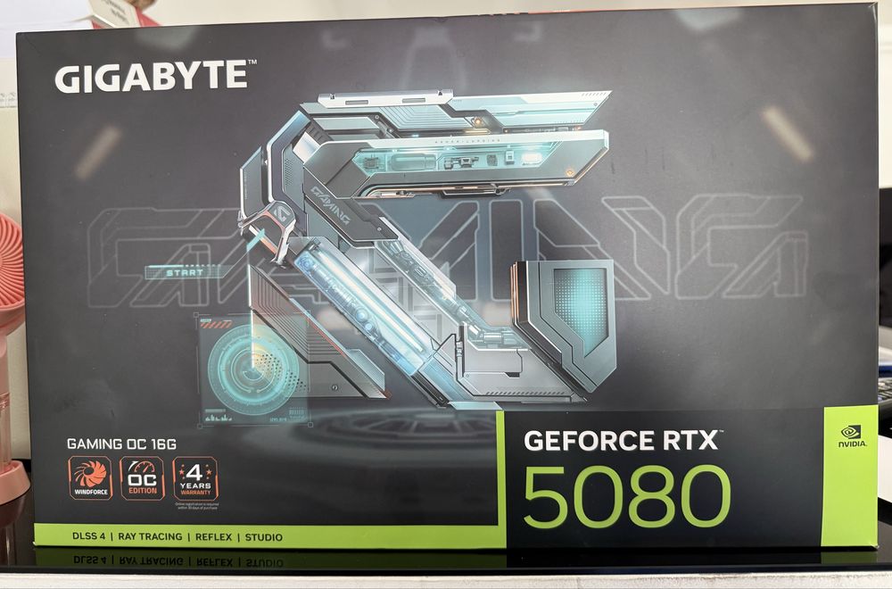 GIGABYTE GeForce RTX 5080 Gaming OC 16GB – Nova com Fatura e Garantia