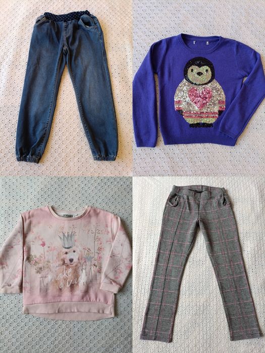 Одяг теплий светрик штани сукня кофта тепла плаття джинси зима