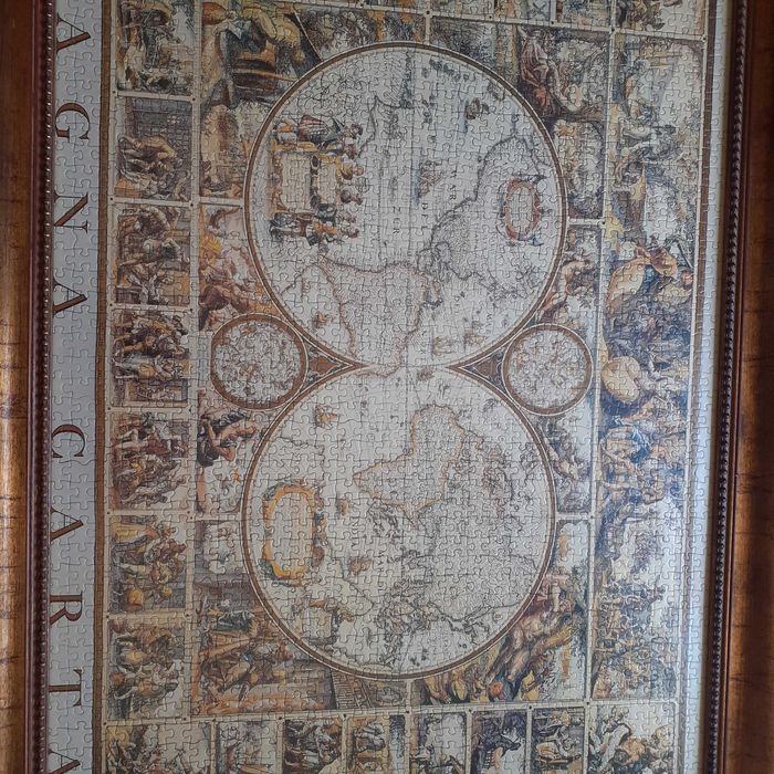 Quadro da Carta Magna, madeira.
