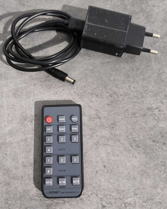 Matriz HDMI 4x2 Profissional | 4 Entradas / 2 Saídas | Comando - [LER DESCRIÇÃO]