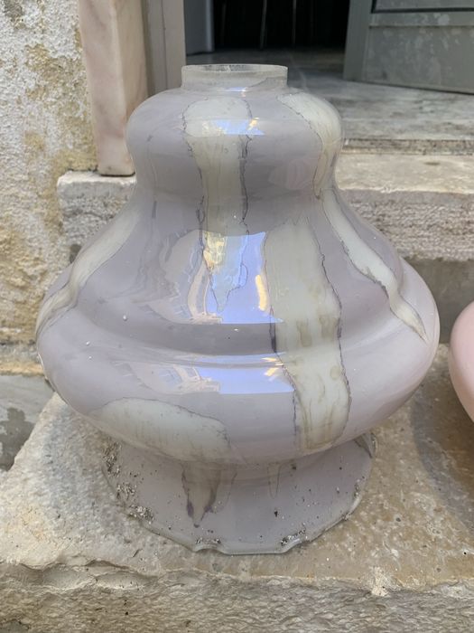 Vidros de candeiros antigos