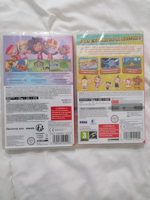 Nintendo switch jogos no plástico