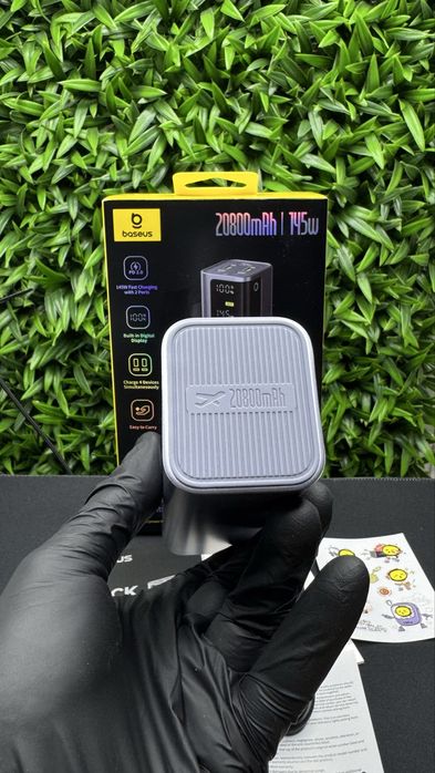 Потужний павербанк Baseus Ener Geek GP12 20800mAh 145W з гарантією