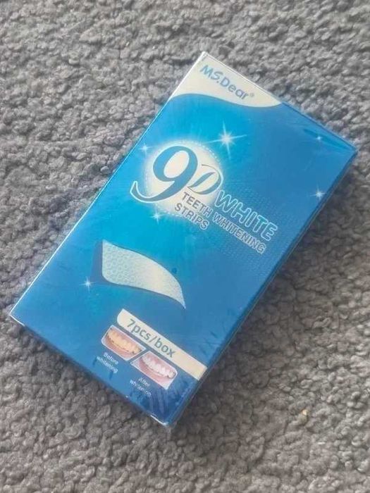 Nowość! Twoje białe zęby! Paski wybielające 9D White białe zęby 14 szt wybielanie zębów pasta biały uśmiech